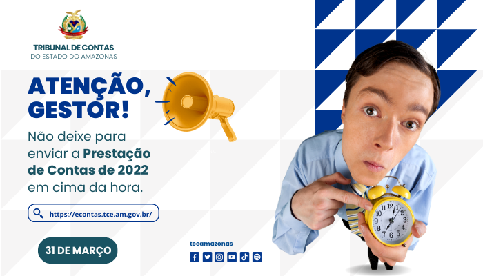 TCE-AM cria painel para acompanhamento dos envios de 377 prestações de contas anuais; prazo termina em 31 de março