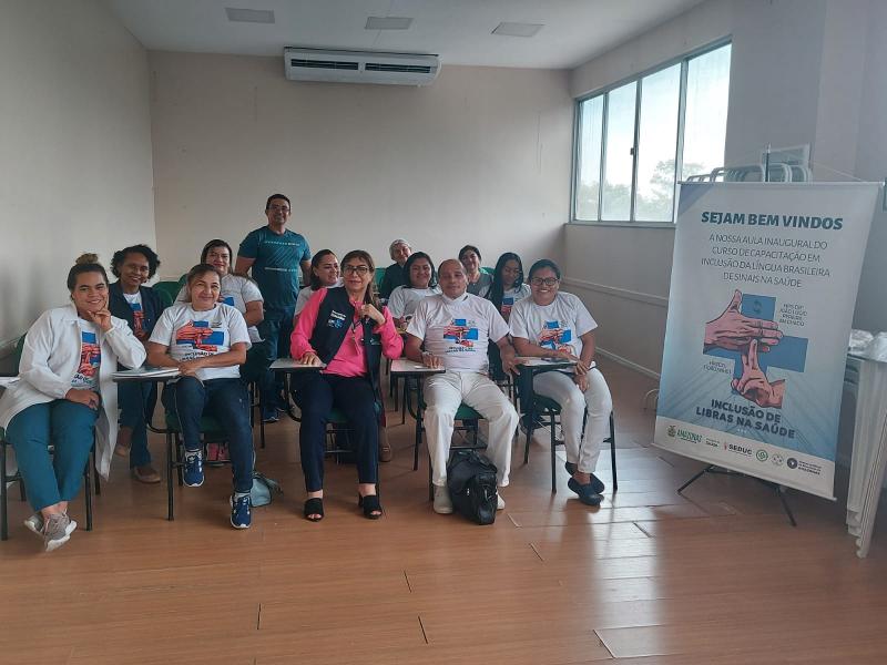 Inclusão: Saúde tem aula inaugural da nova turma de Libras para servidores da área