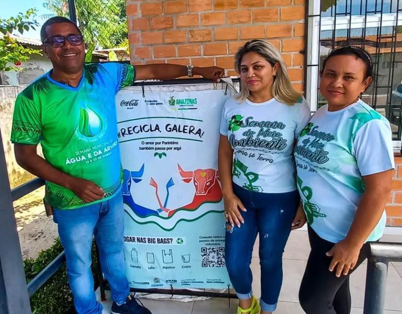 O Boi Garantido em parceria da Secretaria do Meio Ambiente realizam projeto em prol da sustentabilidade