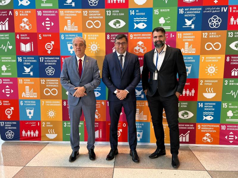 Wilson Lima busca parcerias para ampliar ações na área de recursos hídricos, durante conferência da ONU
