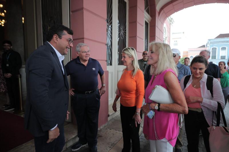 Wilson Lima apresenta pauta ambiental e sustentável do Amazonas a membros do parlamento e embaixada dos EUA