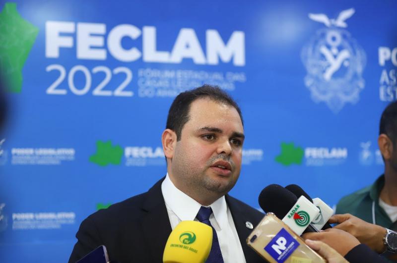 Presidente da Aleam, deputado Roberto Cidade, destaca importância do Feclam para o fortalecimento do legislativo no interior do Amazonas
