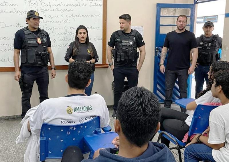  PC-AM realiza Operação Anjo da Guarda voltada a conscientização sobre segurança nas escolas
