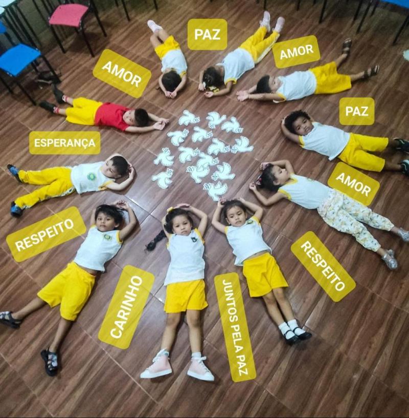Compaixão, amor e gratidão: escolas de Parintins promovem campanha pela paz