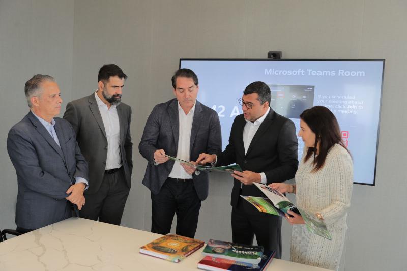 Nos EUA, Wilson Lima convida Coca-Cola a renovar parceria para o desenvolvimento sustentável do Amazonas