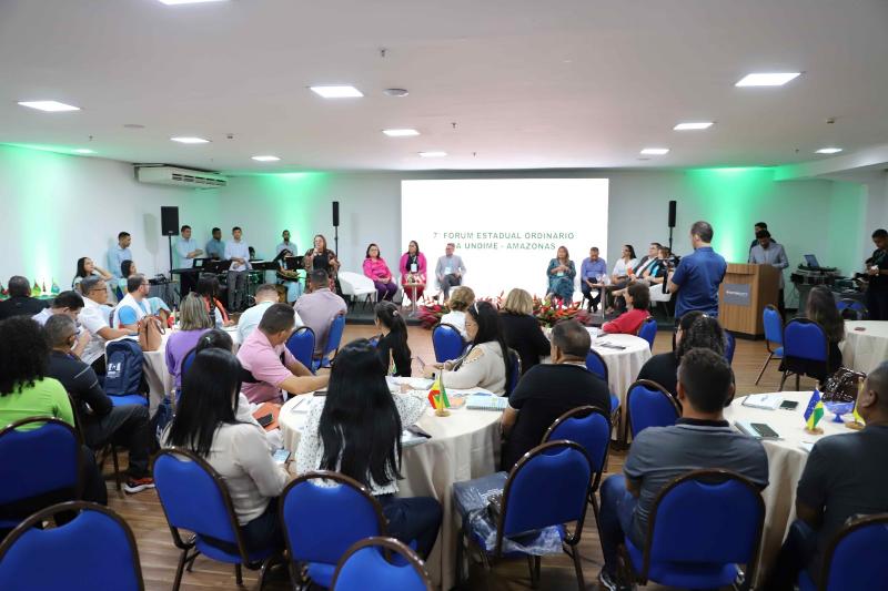 Rede estadual de ensino participa de Fórum da União dos Dirigentes Municipais de Educação do Amazonas