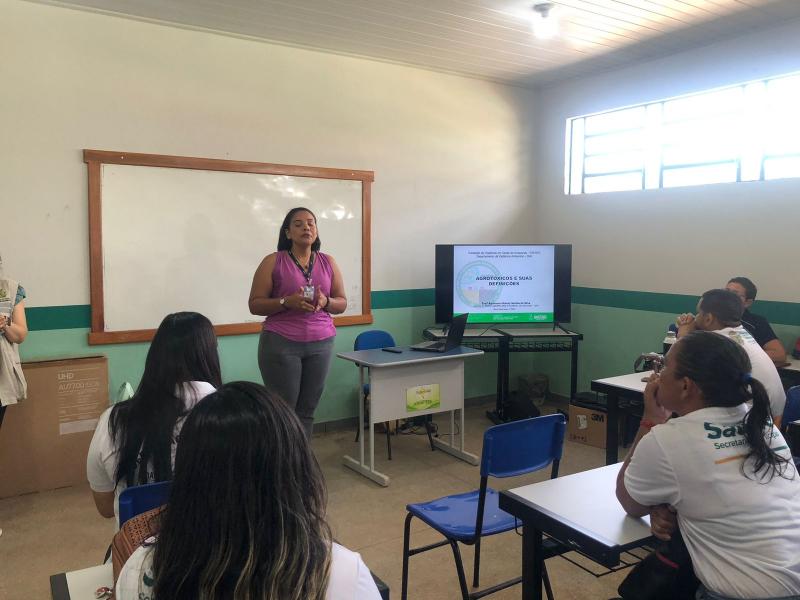 Em Novo Remanso, Adaf realiza treinamento sobre uso correto e seguro de agrotóxicos para agentes de saúde