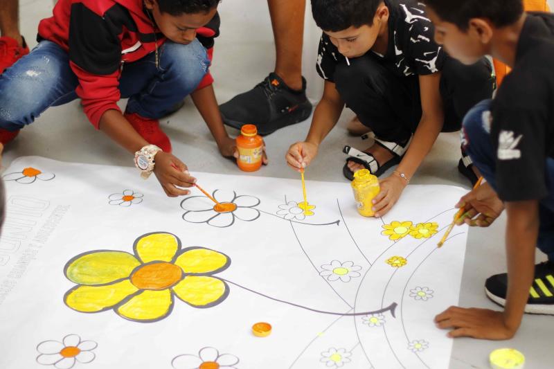 ‘Faça Bonito’: Sejusc realiza atividades lúdicas com crianças e adolescentes migrantes 