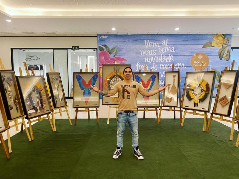 Peças exclusivas compõem exposição do artista Alessandro Oliveira, em Manaus