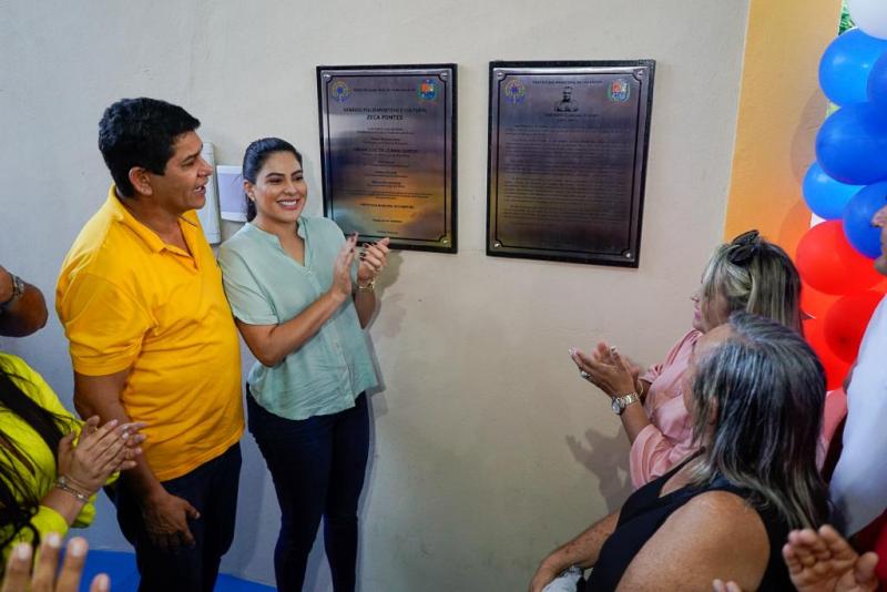 “São obras sociais que irão mudar a vida das pessoas”, afirma Bi Garcia ao inaugurar ginásio Zeca Pontes no Caburi