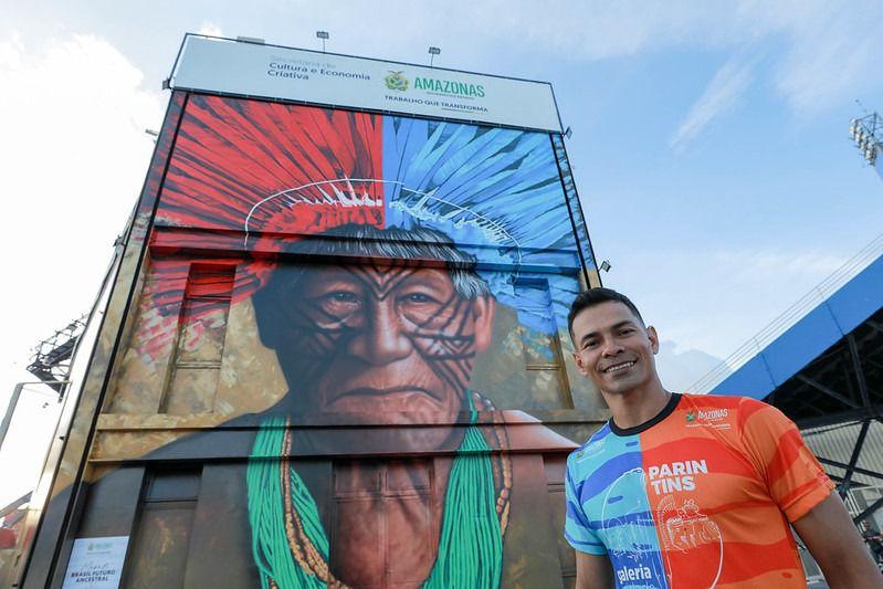Wilson Lima entrega Bumbódromo reformado com novo mural “Brasil, futuro ancestral”