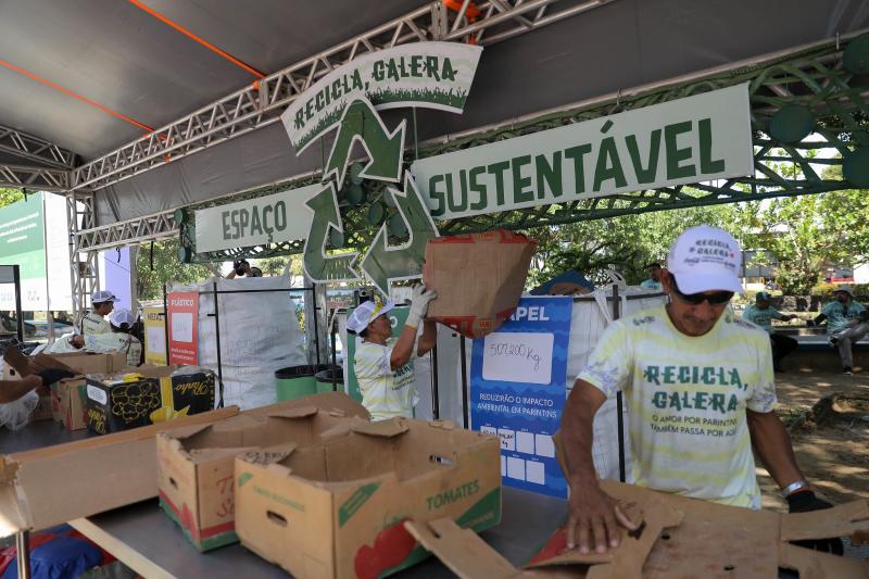 Festival de Parintins: ‘Recicla, Galera’ ultrapassa uma tonelada de resíduos coletados em três dias 