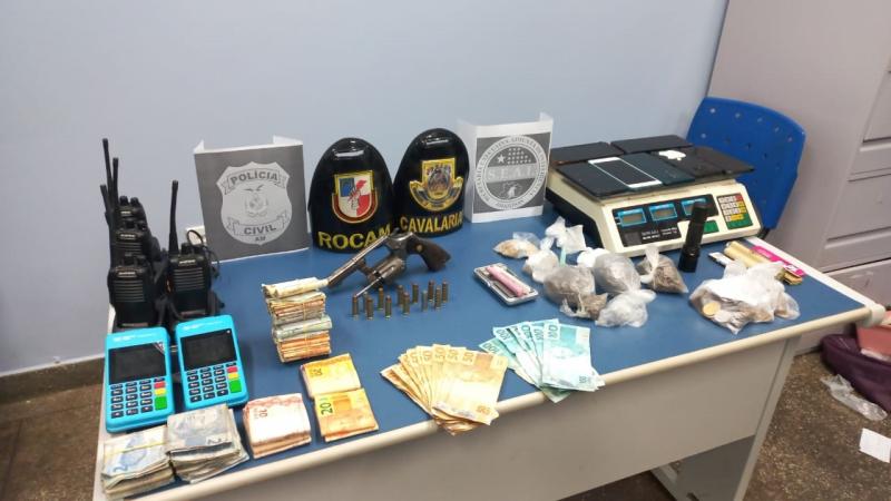 Em operação integrada, SSP-AM e PMAM prendem dupla com armas e drogas em Parintins
