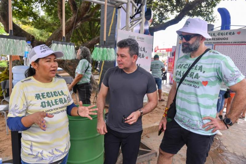 Parintins 2023: Vice-governador do Amazonas acompanha reta final dos trabalhos do 'Recicla, Galera'