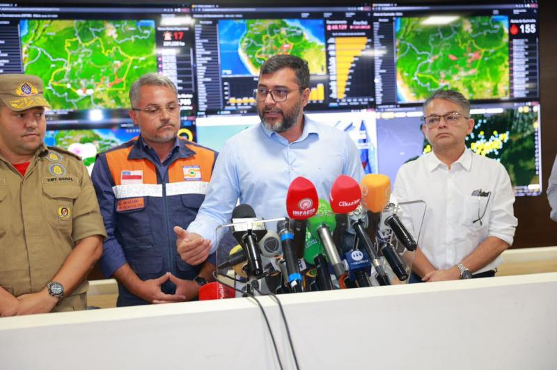 Wilson Lima apresenta ações do Governo do Amazonas para o combate a queimadas durante a estiagem deste ano