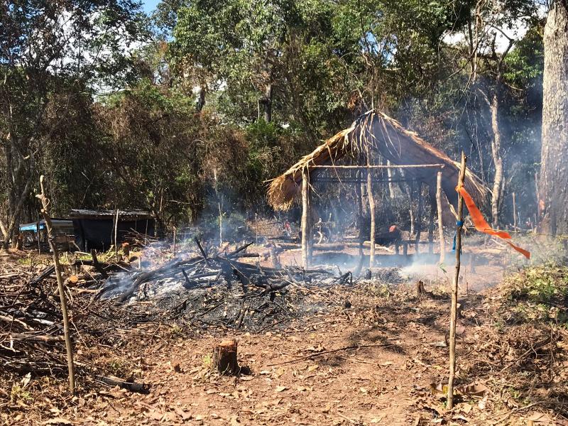 Sedema constata crime ambiental e intensas queimadas na área invadida do Loteamento Teixeirão 