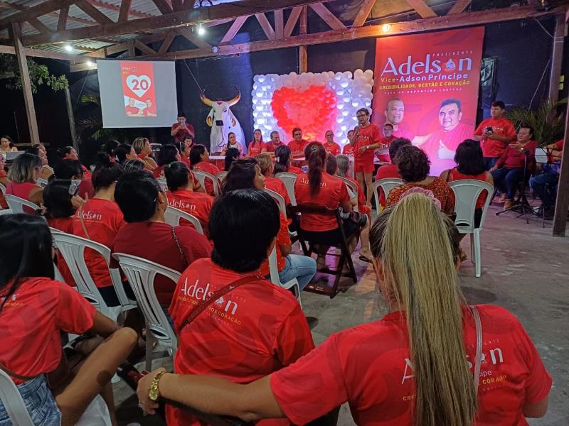 Adelson e Adson Príncipe reafirmam comprometimento e valorização da mulher em encontro com sócias do Garantido