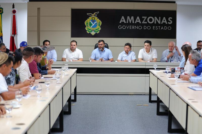 Em reunião com o governador Wilson Lima, lideranças Mura manifestam apoio à exploração do potássio em Autazes