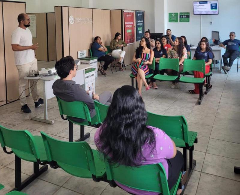 Defensoria Pública adota Ponto de Entrega Voluntária do Projeto Coleta Seletiva 