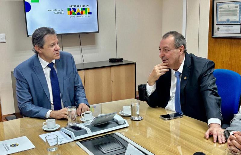 Em reunião com Haddad, Senador Omar defende preservação da Zona Franca de Manaus dos efeitos da reforma tributária