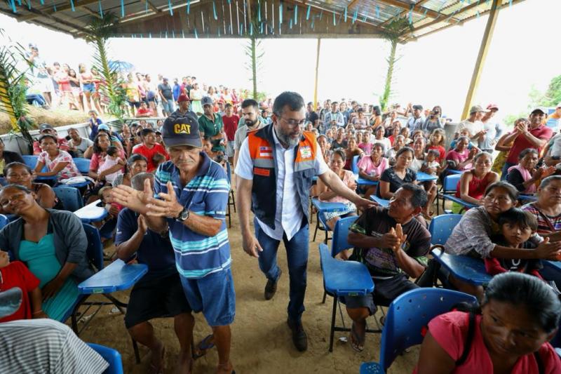 Wilson Lima coordena repasse de ajuda humanitária no Alto Solimões e destaca entrega de 860 toneladas de alimentos no estado
