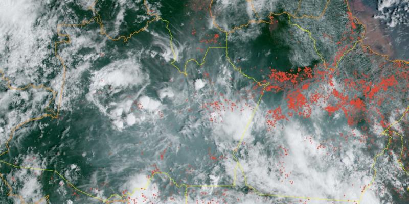 Satélites de monitoramento mostram influência de queimadas no Pará na qualidade do ar em Manaus e municípios do Baixo Amazonas