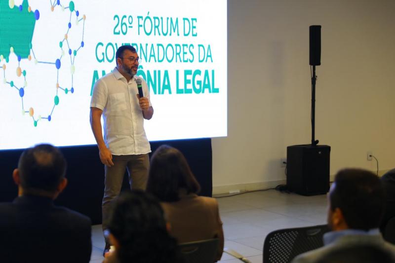 “É o momento para discutirmos o desenvolvimento econômico”, diz Wilson Lima durante 26º Fórum dos Governadores da Amazônia Legal