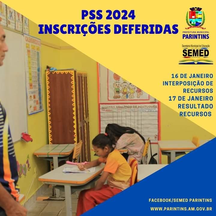Prefeitura divulga relação de inscrições deferidas no PSS 2024 da Educação 