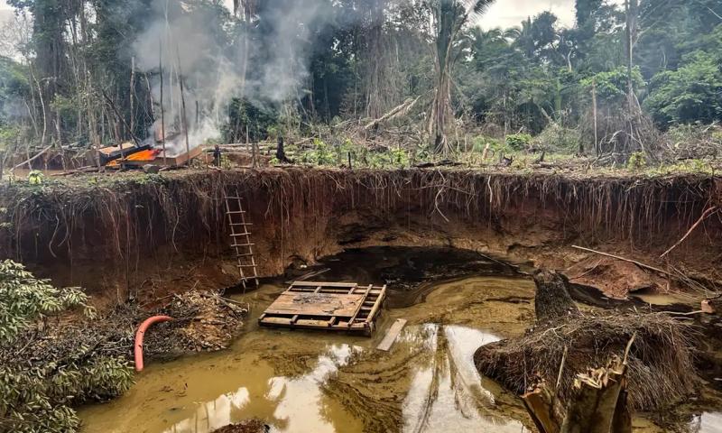 PF e ICMBio desativam garimpos ilegais no Pará