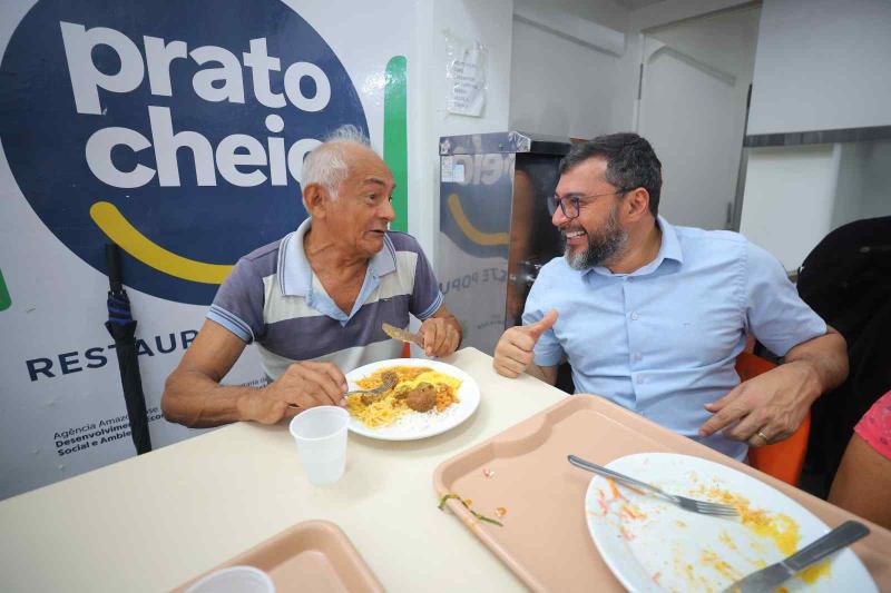 Wilson Lima destaca mais de 12 milhões de refeições servidas nas unidades do Prato Cheio desde 2020