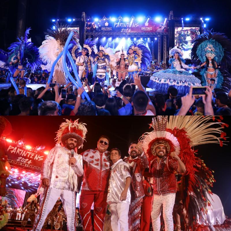 Noite de Caprichoso e Garantido confirma o sucesso do lançamento do 57º Festival de Parintins, no Bumbódromo