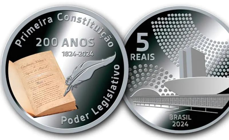 BC lança moeda comemorativa dos 200 anos da Constituição de 1824