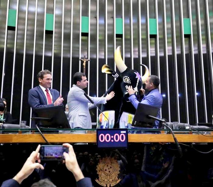 Em Brasília, presidente do Caprichoso, Rossy Amoedo, ressalta a importância econômica do Festival de Parintins para a população