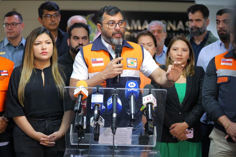 Governador Wilson Lima lança campanha para arrecadação de alimentos e água para vítimas das enchentes no Rio Grande do Sul