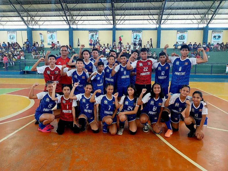 Em Maués, Handebol e voleibol de Parintins são ouro na disputa do Pólo III 