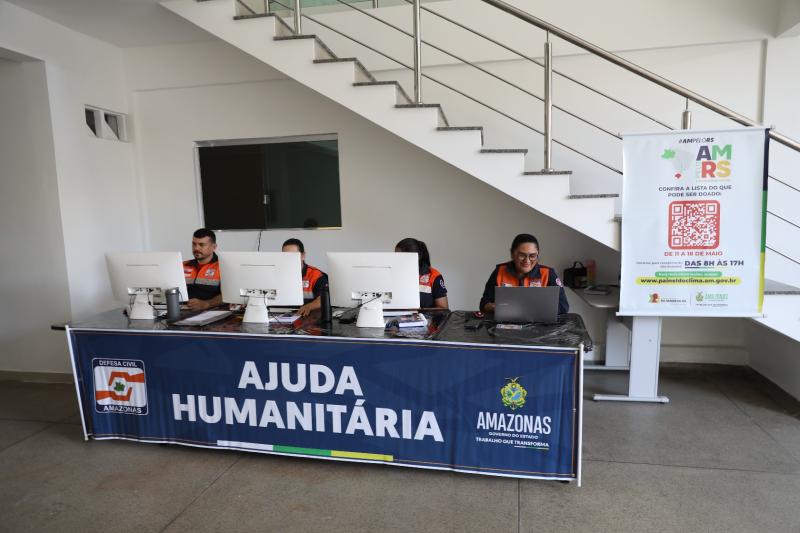  Governo do Amazonas dá início às arrecadações de alimentos, água e itens veterinários para o Rio Grande do Sul