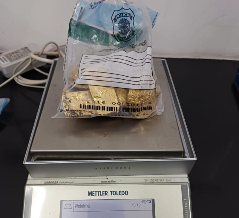 Com o apoio da PC-AM, PF apreende 3,8 kg de ouro avaliados em R$ 1,5 milhão, em Porto Velho