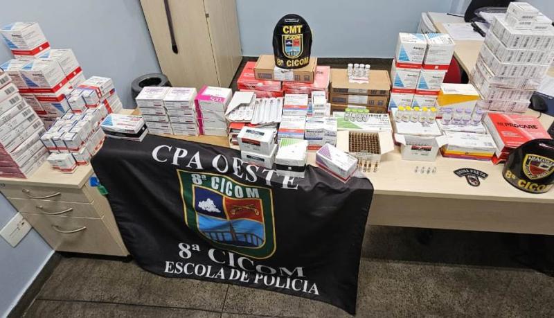 PMAM prende mulher por armazenamento e venda de produtos medicinais veterinários de uso restrito