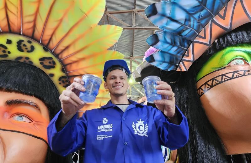 Cosama finaliza entrega dos copos temáticos para os bumbás Caprichoso e Garantido