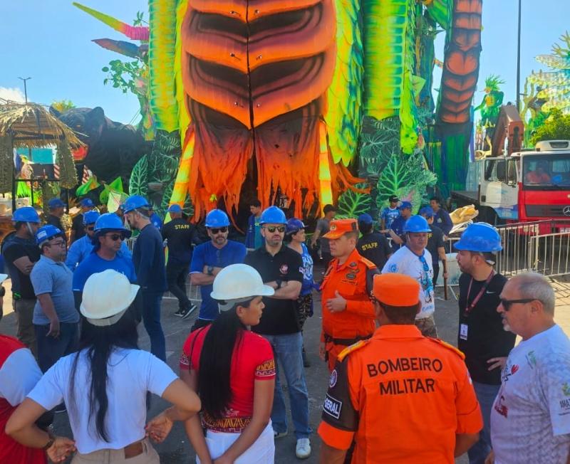 Ministério Público fiscaliza Bumbódromo para garantir segurança durante festival de Parintins 