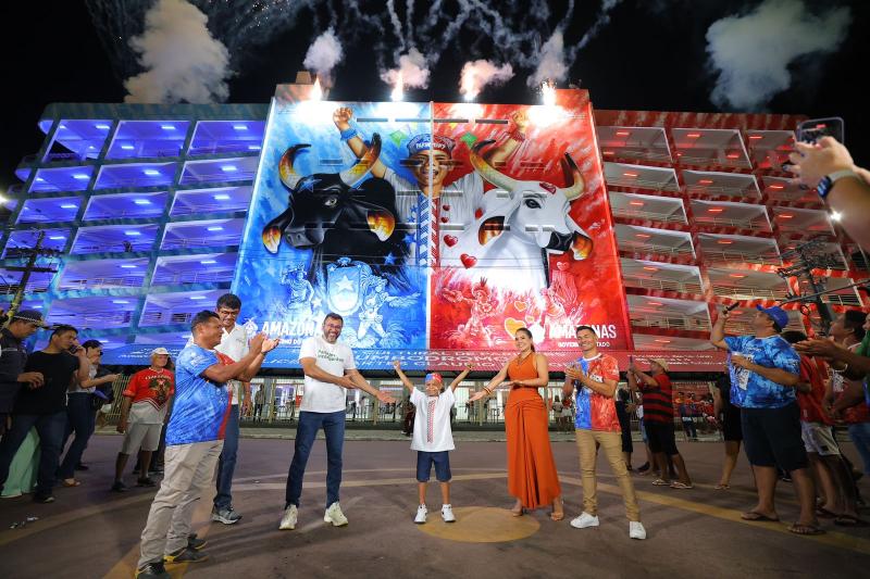 Nova fachada do Bumbódromo representa a valorização dos artistas de Parintins, destaca Wilson Lima