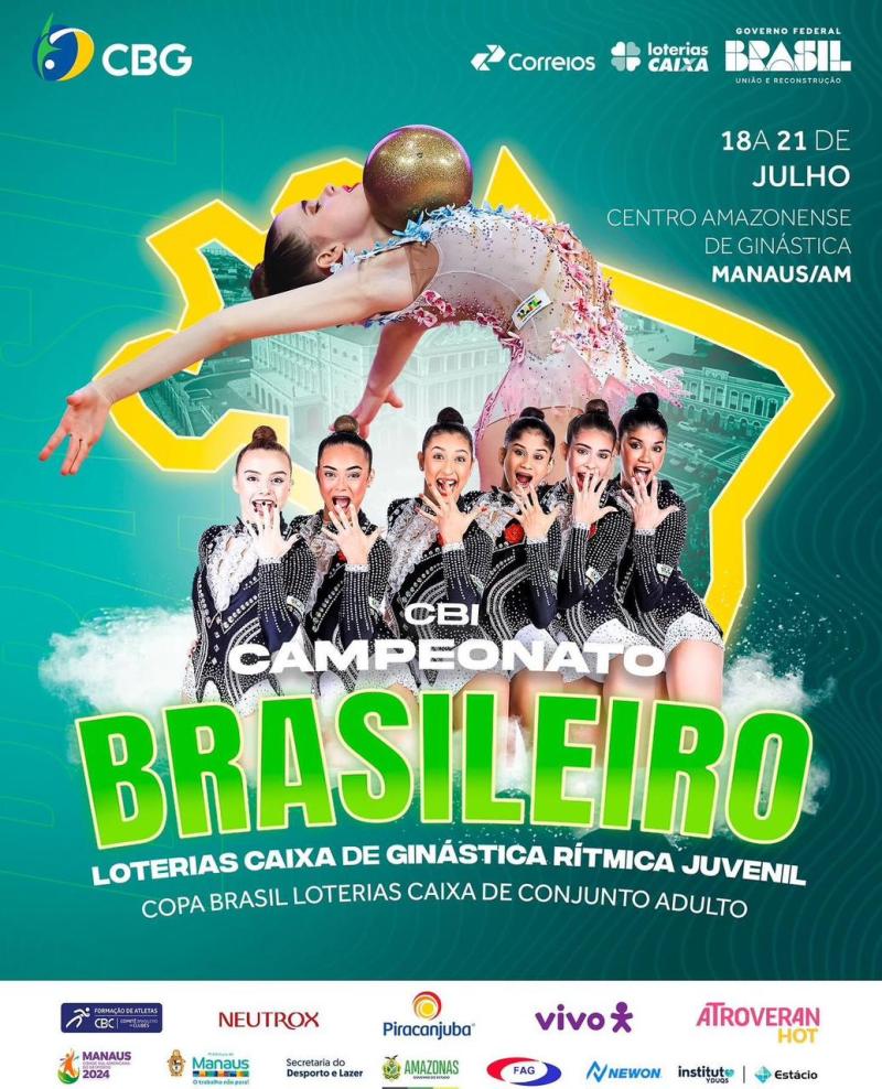Manaus é sede do Campeonato Brasileiro e Copa Brasil de Ginástica Rítmica