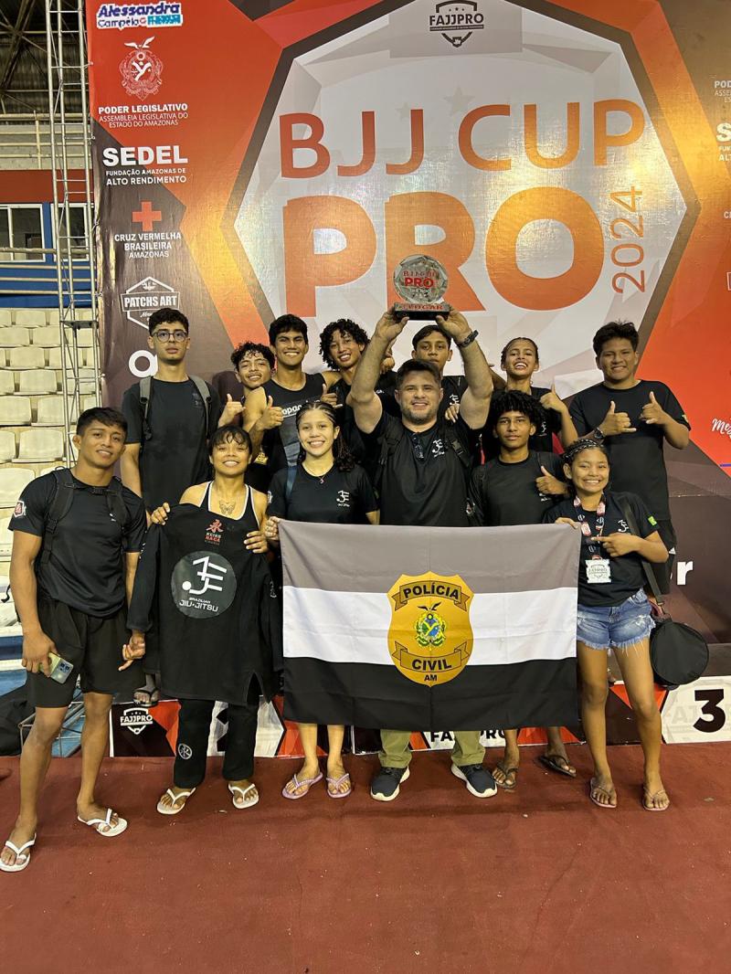 Projeto Jovens Embaixadores, apoiado pela PC-AM, conquista pódio em campeonato de jiu-jitsu