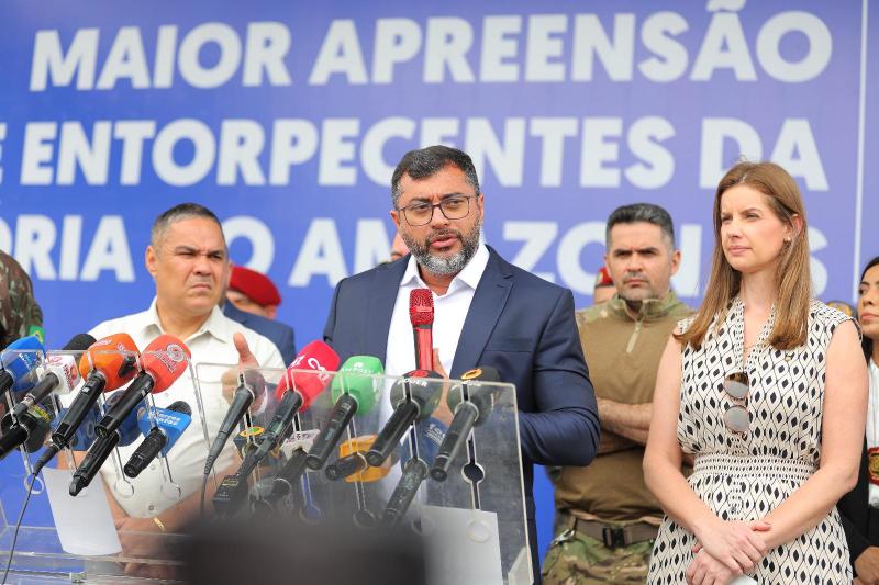 Wilson Lima aponta avanços no combate ao tráfico de drogas com a maior apreensão de entorpecentes já feita no Amazonas