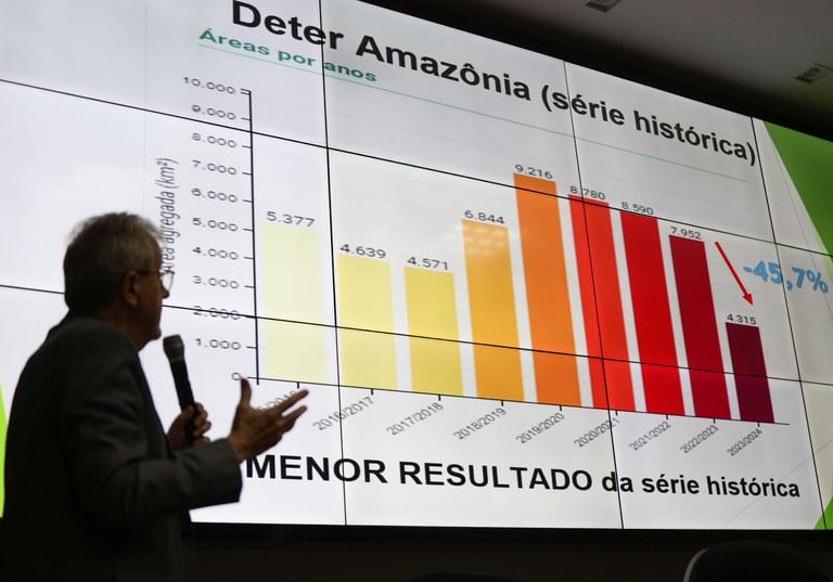 Desmatamento na Amazônia cai 45,7% de agosto de 2023 a julho de 2024