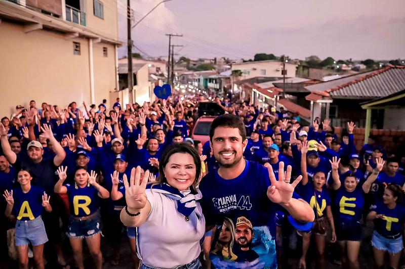 Marina Pandolfo inicia campanha para prefeita de Nhamundá arrastando multidão em buzinaço