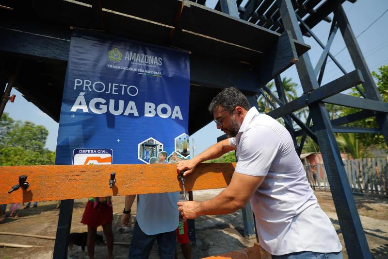 Governador Wilson Lima entrega sistema do projeto Água Boa para famílias da zona rural de Manaus