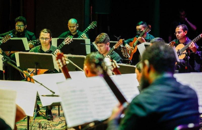 Orquestra de Violões do Amazonas apresenta concerto inédito ‘Espanhóis’, no Teatro Amazonas