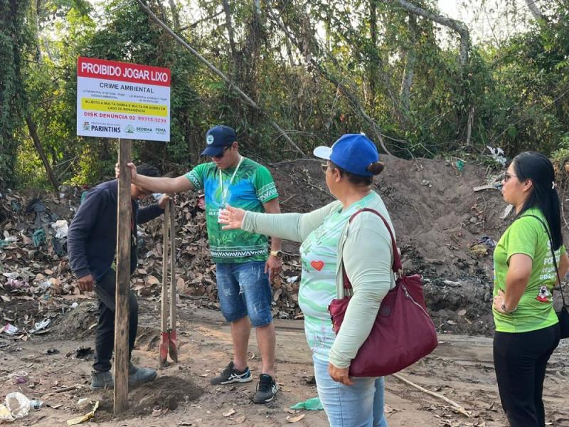 Secretaria de Meio Ambiente combate lixeiras viciadas no bairro Jacareaganga