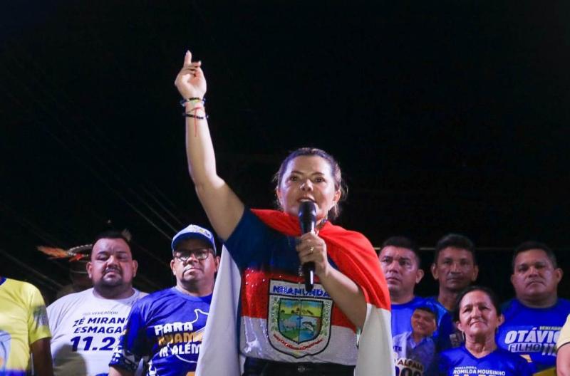 Em campanha pela reeleição em Nhamundá, Marina Pandolfo apresenta plano de governo com 15 temas específicos